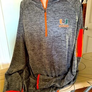 Quarter zip orange trim